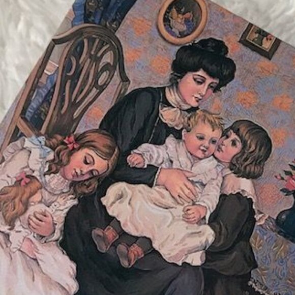 Vintage Mother and Babes Nostalgic Square Tin - Picture 2 of 10